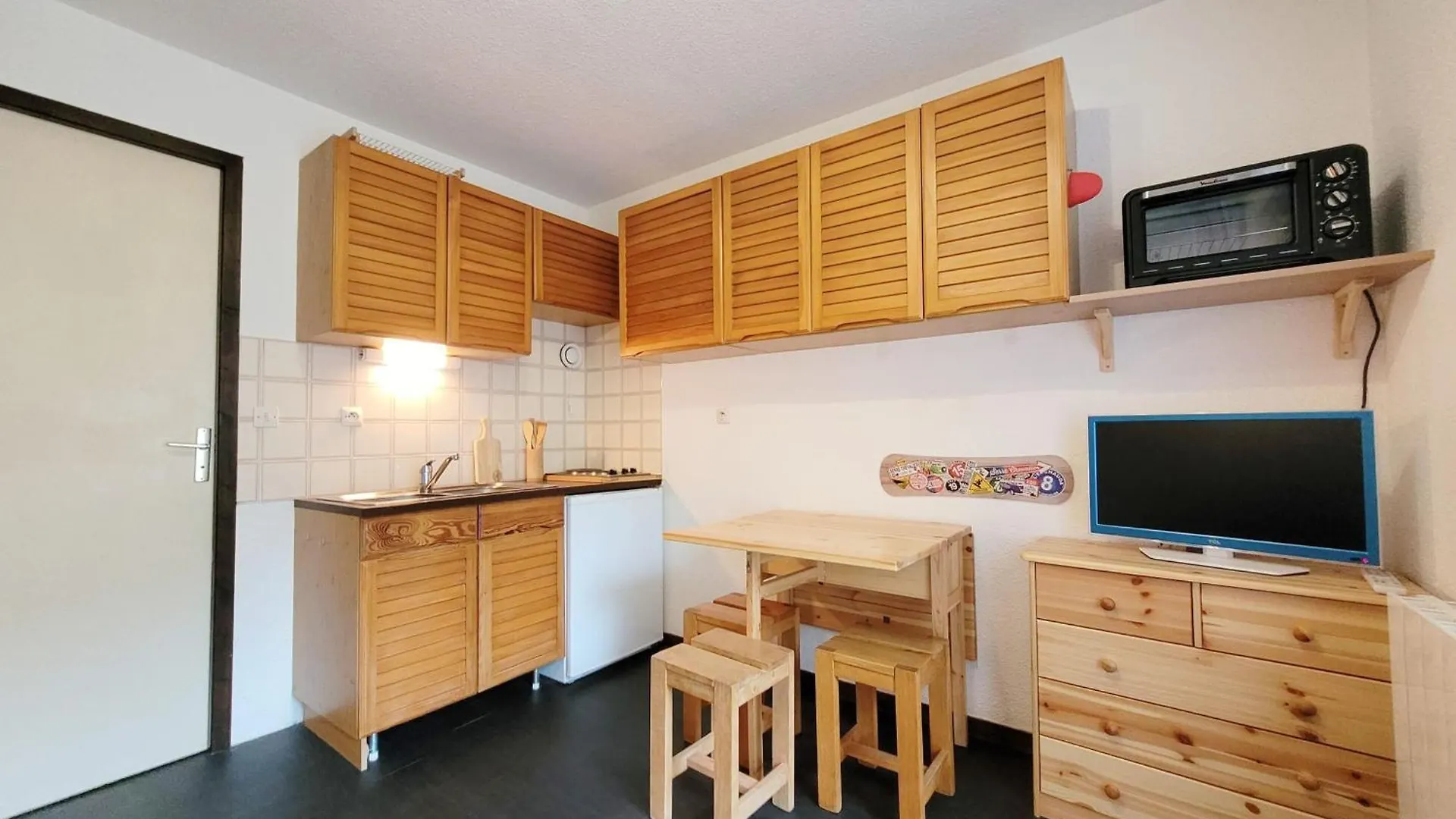 Lovely 16 M Family Studio With Balcony Le Monêtier-les-Bains Appartement
